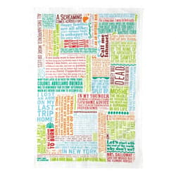 The Unemployed Philosophers Guild First Lines of Literature Dish Towel - 100% Cotton Novelty Kitchen Dish Towel Featuring 39 Famous Opening Lines, 18