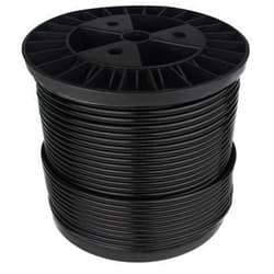 FOLUXING 300FT Black Vinyl Coated Wire Rope, Black Aircraft Cable, 1/8