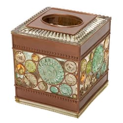 Zenna Home India Ink Boddington Tissue Box Cover, Bronze