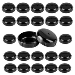 PETOX 24-Pack Wrought Iron Patio Furniture Feet Caps 1-1/2 inch Round Plastic Outdoor Chair Leg Caps, Patio Chair Leg Caps for Metal Chairs, Patio Furniture Replacement Feet for Chairs & Tables, Black