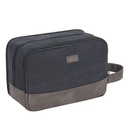 WANDF Travel Toiletry Bag for Men Large Toiletries Shaving Bag Water Resistant Hanging Dopp Kit Travel Accessories Bag for Women Men (Black)