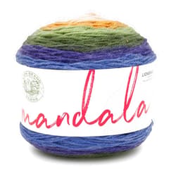 Lion Brand Yarn Mandala, Multicolor Yarn for Knitting, Crochet and Crafting, Loch Ness, 1 Pack