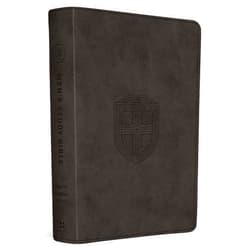 ESV Bibles,Ray Ortlund,Alistair Begg,R. Kent Hughes,Douglas Sean O'Donnell ESV Men's Study Bible (TruTone, Charcoal, Shield Design): Holy Bible, English Standard Version