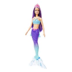 Barbie Dreamtopia Mermaid Doll with Purple Hair, Blue & Purple Ombre Tail & Headband Accessory