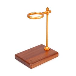 MUVNA Pour over Stand, Dripper Coffee Stand, Coffee Filter Stand, Height Adjustable Brewing Coffee Holder with Walnut Base(bronze)