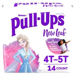 Pull-Ups New Leaf Girls' Disney Frozen Potty Training Pants, 4T-5T (38-50 lbs), 14 Ct