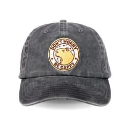 InnoBeta Capybara Gifts Cap for Capybara Lovers, Funny Adjustable Embroidered Capybara Hat Gifts for Christmas, Birthday- Black
