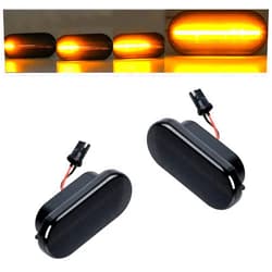 FOLOI·MTBOY Side Marker Light LED Amber Sequential Dynamic Side Turn Signal Lights Assembly Compatbile for Audi A4 S4 B6 B7 A6 C5 TT A8