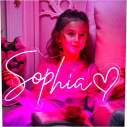 SELICOR Personalized Neon Signs Led Neon Signs Light for Bedroom Wedding Birthday Party Home Décor Custom Neon Sign Bar Store Logo Neon Sign (Optional 10