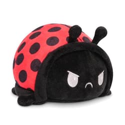 TeeTurtle - The Original Reversible Ladybug Plushie - Cute Sensory Fidget Stuffed Animals That Show Your Mood