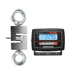 Optima Scales OP-926-3000 Digital Hanging Scale with High Precision Load Cell and Indicator, 3,000 lbs x 0.5 lb