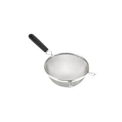 Goodcook Good Cook 6-Inch Strainer Aluminum Mesh, Medium, Black & Silver