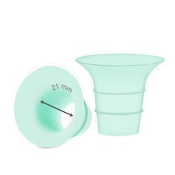 Maymom Flange 21mm Insert Compatible with Medela/Spectra/Elvie/momcozy/tsrete/Willow/Motif Luna/Ameda MYA Breastpump 24mm Breast Shields. Reduce 24mm Niple Tunnel Down to 21mm