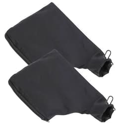 InnoHHustle 2Pcs Dust Bag for Miter Saw 255 Model Black Dust Collector Bags with Zipper Adjustable Bracket and Wired Adjustable Stand Dust Bag for Belt Sander Parts Diagonal Saw Miter Saw Accessories