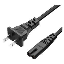 WEARE 2 Prong Power Cord AC Adapter Compatible for Crosstour P600 P770,TMY V08,AZEUS RD-822,ManyBox projector01,GRC,COOAU A4300,vamvo L4200,OHDERII,DBPOWER RD820,SeeYing T5,Hompow T20 Projector