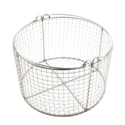 HUANGHAIQIU Round 304 Stainless Steel Sterilization Basket, Instrument Tray and Mesh Perforated Baskets Sterilization Tray,for Lab Instrument Supplies,40 * 20cm