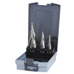 RUKO 101026USRO Step Drill Kit, HSS, Size 1/Size 2/Size 3