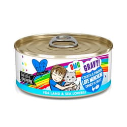 Weruva B.F.F. OMG - Best Feline Friend Oh My Gravy!, Love Munchkin! with Chicken & Pumpkin in Gravy Cat Food, 5.5oz Can (Pack of 8)