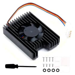 Waveshare Dedicated All-in-One 3007 Cooling Fan for Raspberry Pi Compute Module 4 CM4,Speed Adjustable 8000±10% RPM, with Thermal Tapes