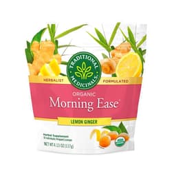 Traditional Medicinals Lozenges, Organic Morning Ease Lemon Ginger, Relieves Nausea & Morning Sickness Associated w/ Normal Pregnancy, 30 Individually Wrapped Lozenges