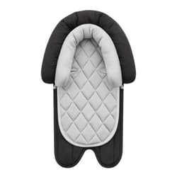 Pro Goleem Car Seat Head Support Infant, Soft Infant Car Seat Insert, 2 in 1 Carseat Head Support for Newborn, Perfect for Car Seat, Stroller, Swing, Bouncer, Gray and Black