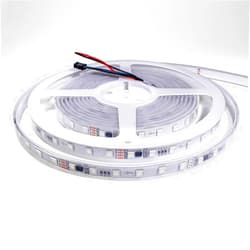 Wixure WIXUER® 33FT 10meters TM1934 24V 60 LEDs/m Dual Signal Pixel Dream Color 10 meters led strip light White FPC Waterproof Light Flexible Tape 5050 RGB IP67 Excluding controllers, transformers