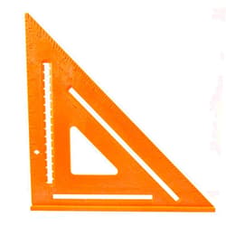 Swanson Tool Co., Inc Swanson Tool Co T0701 12 inch Orange Composite Speedlite Speed Square Layout Tool, made of High Impact Polystyrene