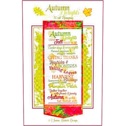 Jaine Babich Designs Janine Babich Designs Autumn Delights Wall Hanging Pattern, Any