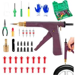 famobay Professional Mushroom Tire Plug Kit –Heavy Duty Tubeless Tire Repair Set for Motorcycles, Cars, Trucks, ATVs & Tractors | Quick & Durable Roadside Flat Fix Solution