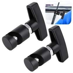 Homaisson 2 Pcs Lift Support Clamps, Car Hood Strut Fixing Clamps, Aluminum Alloy Hood Stay Holders, Shock Prop Strut Retaining Clips, Spark Plug Gap Tools