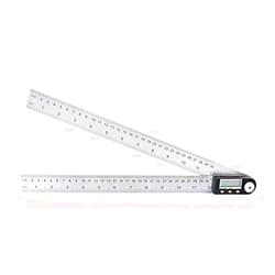 Delgada Digital Angle Ruler and Stainless Steel Digital Angle Finder or Digital Protractor with Zeroing and Locking Function Battery Included 12Inches/300mm
