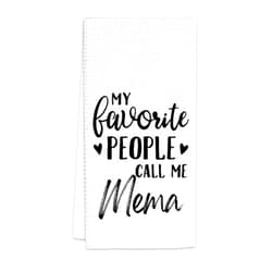 FIicy Mema Gifts Kitchen Towels, Gifts for Memas Dish Towels, My Favorite People Call Me Mema Decorative Hand Towel for Bathroom Kitchen, Memas Home Bathroom Kitchens Decor(16x24 Inch)