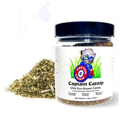 Captain Catnip - 100% Organic Catnip for Cats – Freshly Dried Nepeta Cataria with Maximum Potency – All Natural Cat Nip for Ultimate Feline Fun - 1.76 OZ