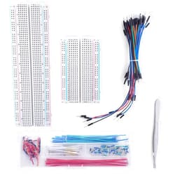 Aypzuke Breadboard Jumper Wires Kit 1Pcs 830 Breadboards 1PCS 400 Breadboards +65pcs Flexible Breadboard Jumper Wires +140pcs Jumper Wires+1pcs Tweezer for Arduino Raspberry Pi