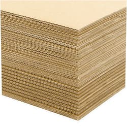 Golden State Art, 50 Pack 5x7 Corrugated Cardboard Sheet Flat cardboard Pads Inserts, 1/16