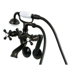 Kingston Brass KS269ORB Vintage Wall Mount Clawfoot Tub Filler with Hand Shower, Oil Rubbed Bronze , Oil-Rubbed Bronze 9.13 x 7.5 x 6