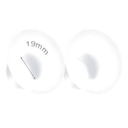 Durceler 19mm Silicone Flange Inserts Compatible with Medela/for Spectra S1 S2 / Elvie / S18 S21 / Momcozy S9 S12/ TSRETE 24mm Breast Pump Shields or Freemie 25mm; Reduce Nipple Tunnel Down to 19mm