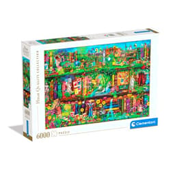 Clementoni Collection-Garden Shelf-6000 Pieces-Puzzle, Horizontal, Illustration, Fun for Adults, Made in Italy, Multicoloured, 36532