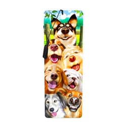 3D LiveLife Bookmark - Canine Selfie from Deluxebase. A Dog Book Marker with lenticular 3D Artwork Licensed from Renowned Artist Michael Searle