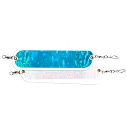 Luhr Jensen Luhr-Jensen 3 Coyote Flasher White/Blue Bubble and Crush Glow