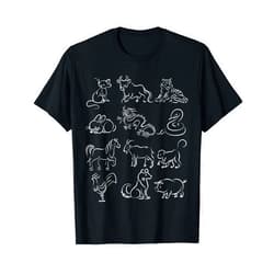 Cute Animal Signs Lunar New Year 2022 Happy Chinese New Year Horoscope Animal Signs Lunar New Year T-Shirt