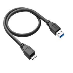 Ienza 3FT External Hard Drive Cord, Replacement USB 3.0 to Micro-B Super Speed/Charge SS Cable for Western Digital WD My Passport, Seagate, Toshiba Canvio, Samsung S5/Note 3, LaCie, Elements & More