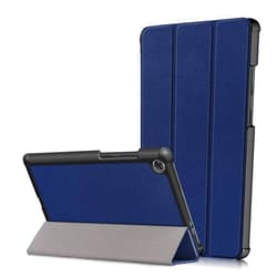 Ratesell Lightweight Smart Trifold Stand Case Cover for Lenovo Tab M8 FHD TB-8705F / TB-8705N / Tab M8 HD TB-8505F / TB-8505X / Smart Tab M8 TB-8505FS - Navy Blue