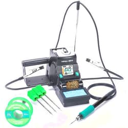 YIHUA 982-III Precision Soldering Station Kit C210-Compatible with 4 C210 Soldering Iron Tips, Lead-Free Solder Wire, Sleep Mode, Auto Standby, Tip Change Slots, Full-Color Display