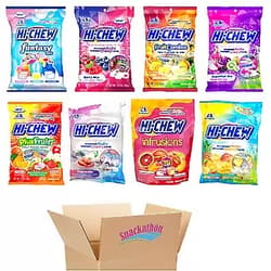 Snackathon Hi Chew 8 Variety Pack, Fantasy, Berry, Fruit Combos, Superfruit, Plus Fruit, Yougurt, Infrusions, Tropical (Pack of 8) 8 Excitings 8 Piece Assortment