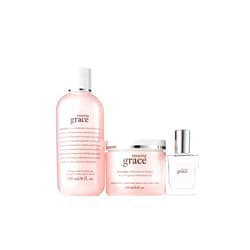 philosophy amazing grace eau de toilette spray, shower gel & body cream trio