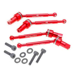 CODA RACING RC Aluminum Front & Rear Driveshaft Assembly for Traxxas LaTrax 1/18 Teton,Desert Prerunner,SST-Replaces Part 7650