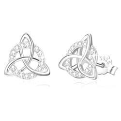 CUTEFEEL 18K Gold Plated Sterling Silver Heart Stud Earrings for Women, Heart Earrings Hypoallergenic Jewelry(Heart/Star)