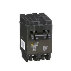 Schneider Electric Square D by Schneider Electric HOMT2020220CP Homeline Tandem Circuit Breaker, 2 x 1 pole at 20A, 1 x 2 pole at 20A, 120/240V, 10 kA AIR, Plug-In Mount