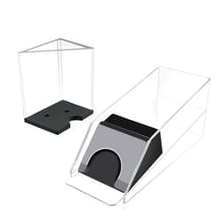 SEETOOOGAMES Blackjack Shoe Discard Tray - Poker Cards Dealing Shoe with Discard Holder - Clear Acrylic Card Dispenser Casino Blackjack Game Accessories